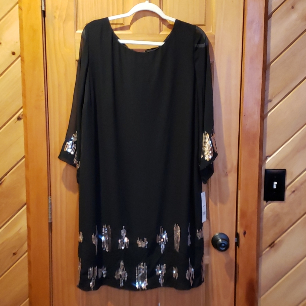 Dana Buchman Shift Dress *NWT*, Size 1X, Sequence